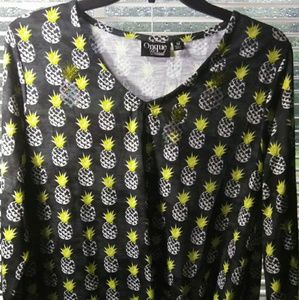 Poppin Pineapple Blouse with side knot  / Brand Ne